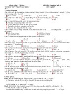 Tải Đề thi học kì 2 môn Vật lý lớp 10 trường THPT Phan Ngọc Hiển, Cà Mau năm 2015 - Đề kiểm tra học kỳ II môn Lý lớp 11 có đáp án