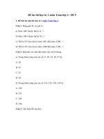 Tải Đề ôn thi học kì 1 môn Toán lớp 4 - Đề 9 - Đề kiểm tra học kì 1 lớp 4 môn Toán