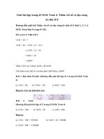 Tải Toán lớp 4 trang 62: Nhân với số có tận cùng là chữ số 0 - Giải bài tập Toán lớp 4