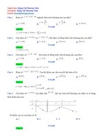 Đề thi thử học kì 1 lớp 12 môn Toán năm 2020 - 2021 có đáp án chi tiết | Toán học, Lớp 12 - Ôn Luyện