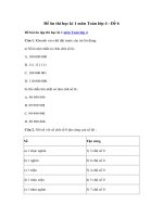 Tải Đề ôn thi học kì 1 môn Toán lớp 4 - Đề 6 - Đề kiểm tra học kì 1 lớp 4 môn Toán