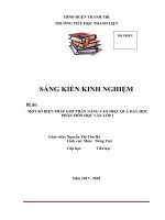 Sáng kiến kinh nghiệm, SKKN - Một số biện pháp góp phần nâng cao hiệu quả dạy học phân môn Học vần lớp 1