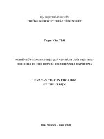 Nghiên cứu nâng cao hiệu quả vận hành lưới điện 35 KV mộc châu có tích hợp các thủy điện nhỏ địa phương 