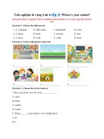 Tải Trắc nghiệm từ vựng Unit 6 lớp 4: Where’s your school? - Từ vựng tiếng Anh lớp 4 Unit 6