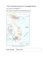 Tải Giải Vở bài tập Địa lý 5 bài 13: Công nghiệp (tiếp theo) - Giải sách bài tập Địa Lý lớp 5 tập 1