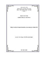 PHẬT GIÁO Ở KHÁNH HÒA GIAI ĐOẠN 1930-1975