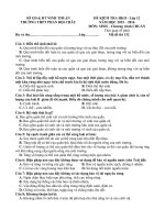 Tải Đề thi học kì 2 môn Sinh học lớp 12 trường THPT Phan Bội Châu, Ninh Thuận năm học 2015 - 2016 - Đề kiểm tra học kỳ II môn Sinh lớp 12 có đáp án