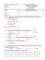 Tải Đề thi học kì 2 môn Toán lớp 5 trường Tiểu học Nhuận Phú Tân, Bến Tre năm 2017 - 2018 - Đề kiểm tra cuối học kì 2 lớp 5 môn Toán theo Thông tư 22