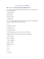 Tải Giải bài tập Hóa học 12 SBT bài 35 - Đồng và hợp chất của đồng