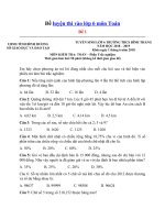 Tải Bộ đề thi vào lớp 6 môn Toán năm 2020 - 2021 - Đề thi tuyển sinh vào lớp 6 có đáp án