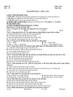 Tải Giáo án Tin học 7: Bài kiểm tra 1 tiết (Số 3) - Giáo án điện tử môn Tin học lớp 7