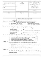 Tải Đề thi học kì 2 môn Lịch sử - Địa lý lớp 4 trường tiểu học Trần Quang Khải, TP. Hồ Chí Minh năm 2016 - 2017 - Đề kiểm tra học kì 2 lớp 4 môn Sử - Địa có đáp án