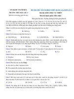 Tải Đề thi thử tốt nghiệp THPT năm 2020 môn Hóa lần 3 Trường THPT Hậu Lộc 4, Thanh Hóa - Đề thi thử THPT quốc gia 2020 môn Hóa có đáp án