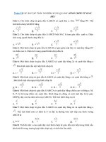 Tải Bài tập trắc nghiệm về hình chóp tứ giác đều (Có đáp án) - Luyện thi trắc nghiệm môn Toán năm 2021