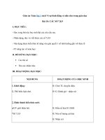 Tải Giáo án môn Toán lớp 1 sách Vì sự bình đẳng và dân chủ trong giáo dục - Giáo án Toán 1 năm 2020 - 2021