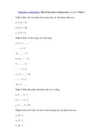 Tải Toán hay và khó lớp 2: Một số bài toán về phép chia 2, 3, 4, 5 - Phần 1 - Bài toán hay và khó lớp 2