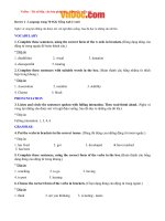 Tải Giải bài tập SGK Tiếng Anh lớp 11 Chương trình mới Review 2 - Để học tốt Tiếng Anh 11 Thí điểm