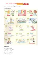 Tải Giải bài tập SGK Tiếng Anh lớp 4 Chương trình mới: Review 1 - Để học tốt Tiếng Anh 4 Thí điểm