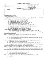 Tải Đề thi học kì 1 môn Tiếng Việt lớp 4 năm 2016 - 2017 - Đề kiểm tra học kì 1 môn Tiếng Việt lớp 4 theo TT 22