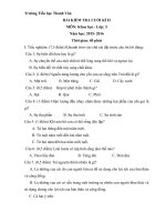 Tải Đề thi học kì 2 môn Khoa học lớp 5 trường tiểu học Thanh Văn, Hà Nội năm 2015 - 2016 - Đề kiểm tra cuối học kì II môn Khoa học lớp 5 có đáp án