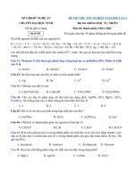 Tải Đề thi thử tốt nghiệp THPT năm 2020 môn Hóa Chuyên Đại học Vinh, Nghệ An lần 2 - Đề thi thử THPT Quốc gia môn Hóa có đáp án
