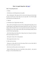 Tải Dàn ý tả người đang làm việc - Lập dàn ý tả người