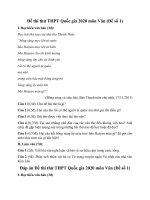 Tải Đề thi thử THPT Quốc gia 2020 môn Văn - Đề thi thử môn Văn có đáp án