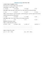 Tải Đề thi học kì 2 lớp 3 môn Toán - Đề 5 - Đề Toán lớp 3 học kì 2