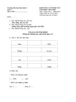 Tải Đề kiểm tra cuối học kỳ I môn Tiếng Việt lớp 1 trường Tiểu học Đại Lãnh 2 năm 2014 - 2015 - Đề kiểm tra cuối học kỳ I môn Tiếng Việt lớp 1 có đáp án