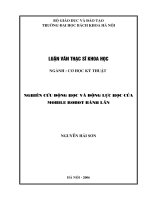 Nghiên cứu động lực học và động lực học của mobile robot banh lăn