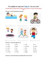 Tải Trắc nghiệm từ vựng Unit 5 lớp 4: Can you swim? - Từ vựng tiếng Anh lớp 4 Unit 5