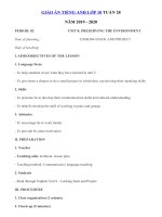 Tải Giáo án tiếng Anh lớp 10 Tuần 28 sách mới - Giáo án điện tử môn tiếng Anh 10 theo tuần