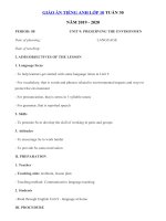 Tải Giáo án tiếng Anh lớp 10 Tuần 30 sách mới - Giáo án điện tử môn tiếng Anh 10 theo tuần