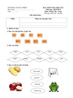 Tải Đề thi học kì 1 môn Tiếng Việt lớp 1 trường Tiểu học Duy Phiên, Vĩnh Phúc năm học 2018 - 2019 - Đề kiểm tra học kì I lớp 1 môn Tiếng Việt có đáp án