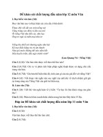 Tải Đề khảo sát chất lượng đầu năm môn Văn lớp 12 năm 2020 (Đề 1) - Đề khảo sát chất lượng đầu năm môn Văn có đáp án