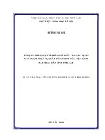Áp dụng pháp luật về kiểm sát điều tra các vụ án xâm phạm trật tự quản lý kinh tế của viện kiếm sát nhân dân tỉnh đắk lắk 