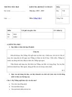 Tải Đề thi học kì 1 môn Tiếng Việt lớp 2 năm 2014 - 2015 - Đề kiểm tra học kì 1 môn Tiếng Việt 2