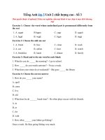 Tải Tiếng Anh lớp 5 Unit 2 chất lượng cao - Số 3 - Tổng hợp bài tập Unit 2 tiếng Anh lớp 5 có đáp án