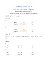 Tải Giải Toán lớp 1 trang 40, 41 sách Cánh Diều - Phép cộng trong phạm vi 6 (tiếp theo)