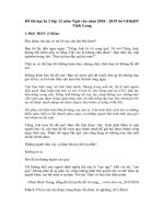 Tải Đề thi học kì 2 lớp 12 môn Ngữ văn năm 2018 - 2019 Sở GD&ĐT Vĩnh Long - Đề thi Ngữ văn lớp 12 học kì 2