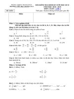 Tải Đề thi học kì 2 lớp 4 môn Toán trường Tiểu học Hoàng Xá, Phú Thọ năm 2018 - 2019 - Đề thi môn Toán lớp 4 học kỳ 2