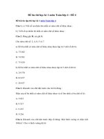 Tải Đề ôn thi học kì 1 môn Toán lớp 4 - Đề 4 - Đề kiểm tra học kì 1 lớp 4 môn Toán