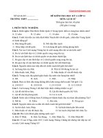 Đề thi thử học kì 1 môn Sử lớp 11 năm 2020 - 2021 có đáp án | Lớp 11, Lịch sử - Ôn Luyện