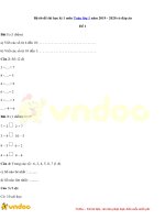 Tải Bộ đề thi học kì 1 môn Toán lớp 1 năm 2019 - 2020 có đáp án - 66 Đề kiểm tra học kì 1 môn Toán lớp 1