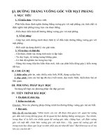 Tải Giáo án Toán bài Đường thẳng vuông góc với mặt phẳng - Giáo án điện tử môn Toán lớp 11