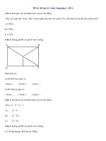 Tải Đề ôn thi học kì 1 môn Toán lớp 3 - Đề 6 - Đề ôn tập học kì 1 môn Toán lớp 3