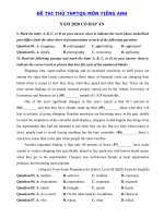 Tải Đề thi thử THPT Quốc Gia môn tiếng Anh năm 2020 số 32 - Đề thi tốt nghiệp THPT 2020 môn Anh có đáp án