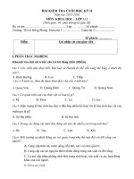 Tải Đề thi học kì 2 môn Khoa học lớp 5 trường tiểu học Lê Hồng Phong năm 2015 - 2016 - Đề kiểm tra cuối năm môn Khoa học lớp 5 có đáp án