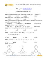 Tải Trắc nghiệm ôn thi vào lớp 6 môn Toán + Tiếng việt - Đề 4 - Đề thi vào lớp 6
