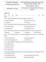 Tải Đề KSCL đầu năm môn Lịch sử lớp 12 năm học 2019-2020 trường THPT Liễn Sơn, Vĩnh Phúc - Đề kiểm tra đầu năm môn Lịch sử 12 có đáp án